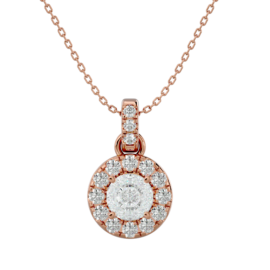 Product photo of Halo Cluster Lab-Grown Diamond Pendant