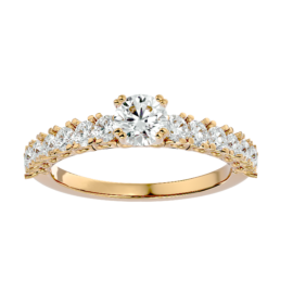 Lab-Grown Diamond Graduated Engagement Ring