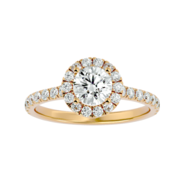 Classic Halo Lab-Grown Diamond Engagement Ring