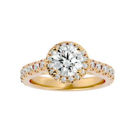 Product photo of Radiant Halo Diamond Engagement Ring