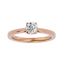 Minimalist Lab-Grown Diamond Solitaire Ring