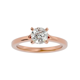 Classic Radiance Solitaire Ring in 18K Gold