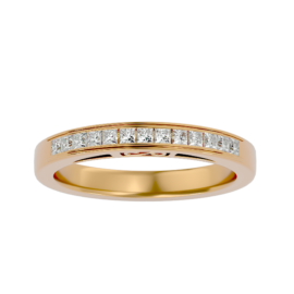 Princess-Cut Lab-Grown Diamond Channel-Set Band