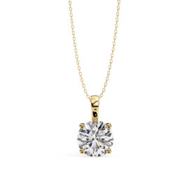18KT Female Solitaire 4.6 Pendent