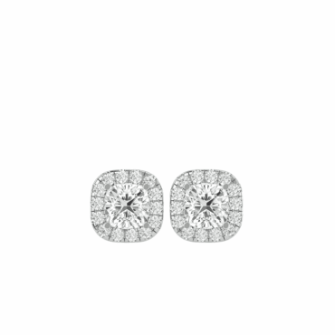 Lewis Cushion<span class="diamond"> Halo 1ct Earrings</span>