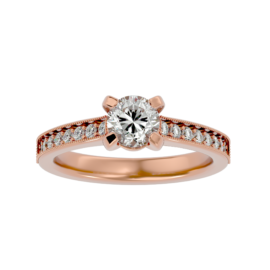 Classic Rose Gold Lab-Grown Diamond Engagement Ring