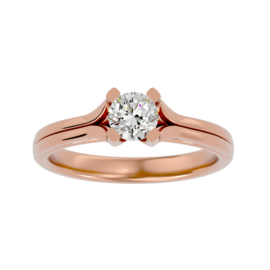 Graceful Lab-Grown Diamond Split-Shank Engagement Ring