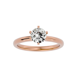 Gleaming Lab-Grown Diamond Solitaire Ring