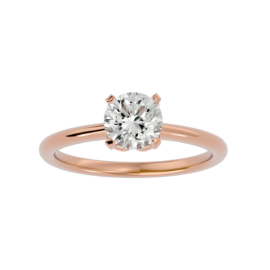 Elegant Lab-Grown Diamond Solitaire Ring in 18K Gold