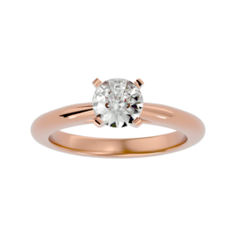 Classic Lab-Grown Diamond Solitaire Ring in 18K Gold