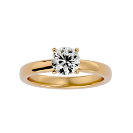 Bold Round-Cut Diamond Solitaire Ring