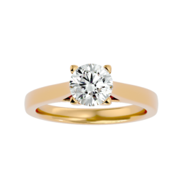 Round-Cut Lab-Grown Diamond Solitaire Ring