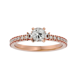 Vibrant Pave Lab-Grown Diamond Engagement Ring
