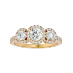 Timeless Trio 18K Gold Lab-Grown Diamond Ring