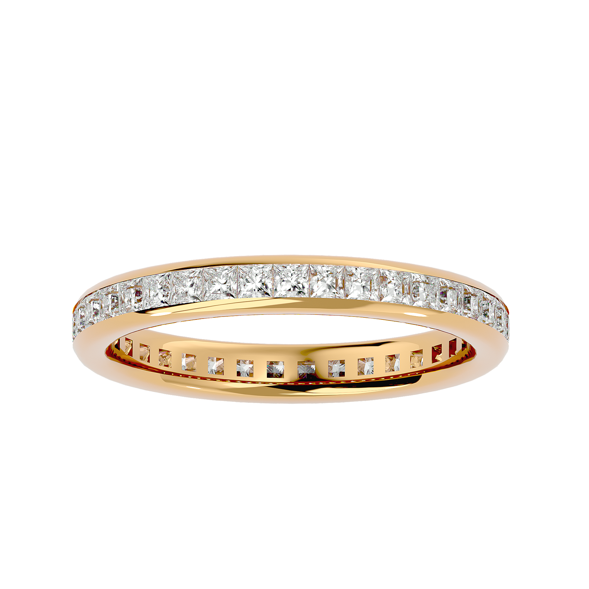 Product photo of Classic Princess-Cut Diamond Band