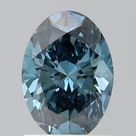 1.21 Carat - FANCY VIVID - BLUE - VVS2 - Cut - OVAL