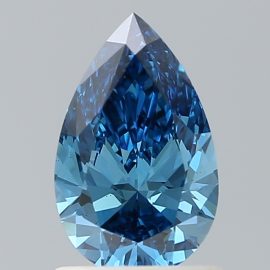 1.07 Carat - FANCY VIVID - BLUE - VS1 - Cut - PEAR