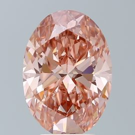 5.11 Carat - FANCY VIVID - PINK - VS1 - Cut - OVAL