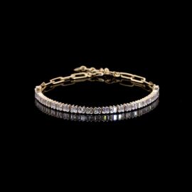Lab-Grown Diamond Baguette Tennis Bracelet