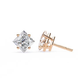 18KT Female Solitaire 1.8 Earring