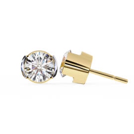 18KT Female Solitaire 2.65 Earring