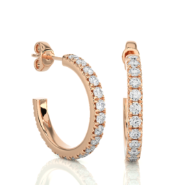 18KT Female Hoops 3.81 Earring