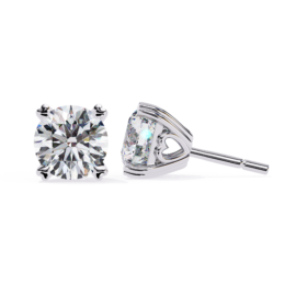 18KT Female Solitaire 2.7 Earring