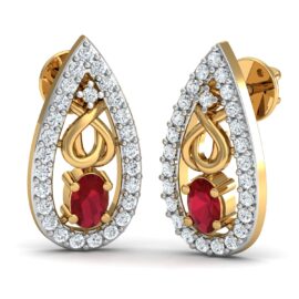18KT Female Daily Wear 2.85 Earring