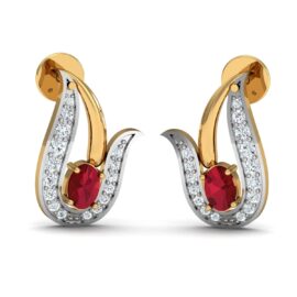 18KT Female Daily Wear 2.5 Earring