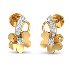 18KT Female Daily Wear 2 Earring