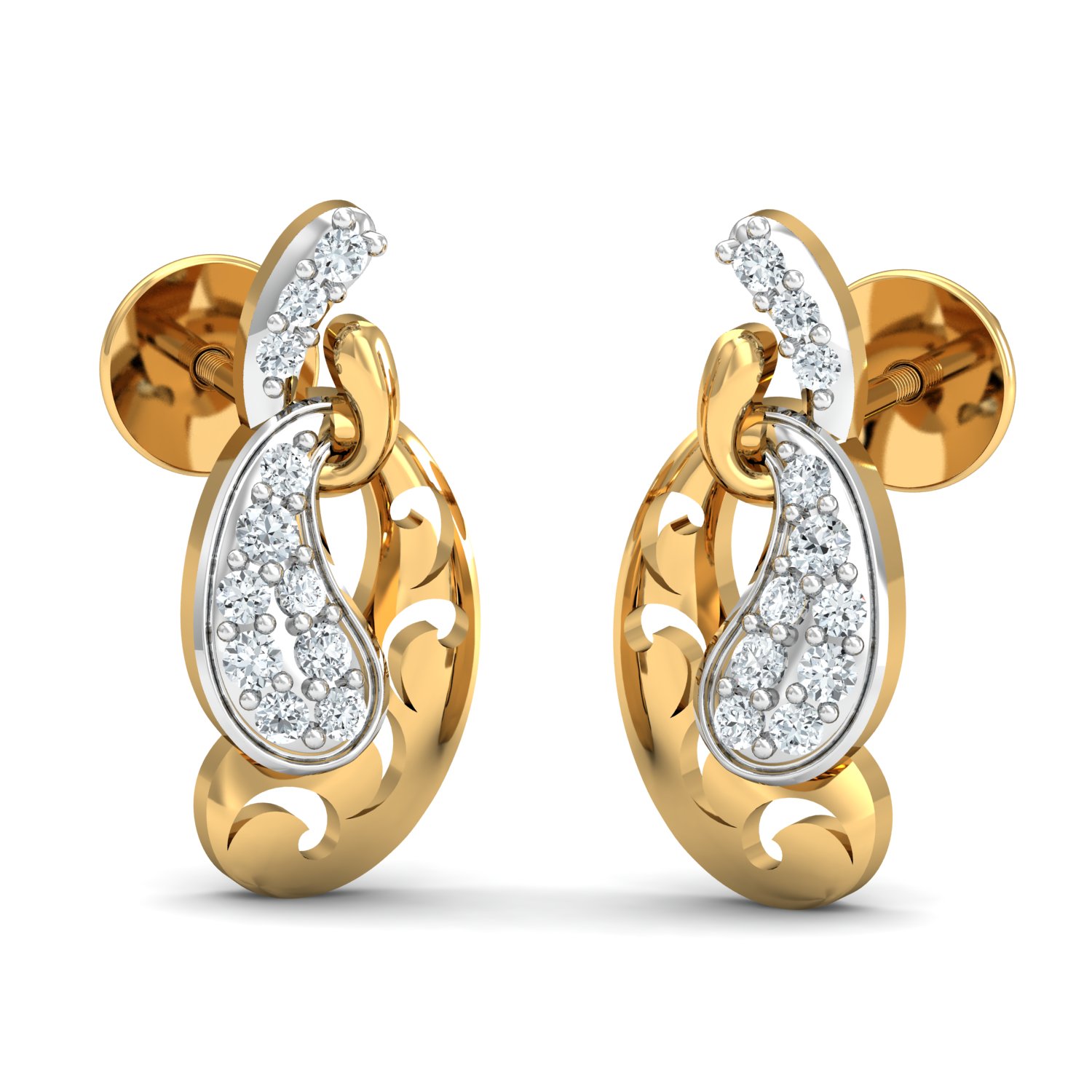 18KT Female Daily Wear 1.9 Earring