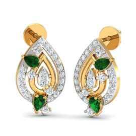 18KT Female Daily Wear 3 Earring