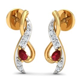 18KT Female Daily Wear 1.3 Earring