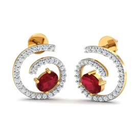 18KT Female Daily Wear 3.1 Earring