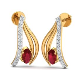 18KT Female Daily Wear 2.7 Earring