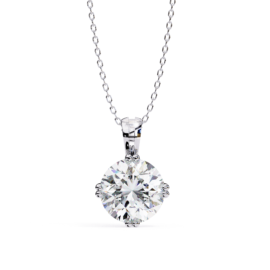 18KT Female Solitaire 4.01 Pendent