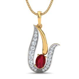 18KT Female Daily Wear 1.6 Pendent