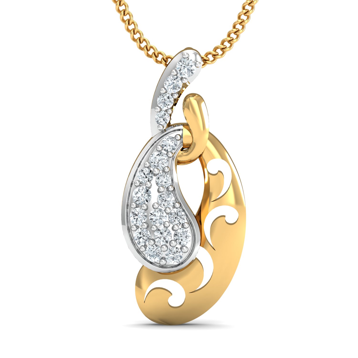 18KT Female Daily Wear 1.25 Pendent