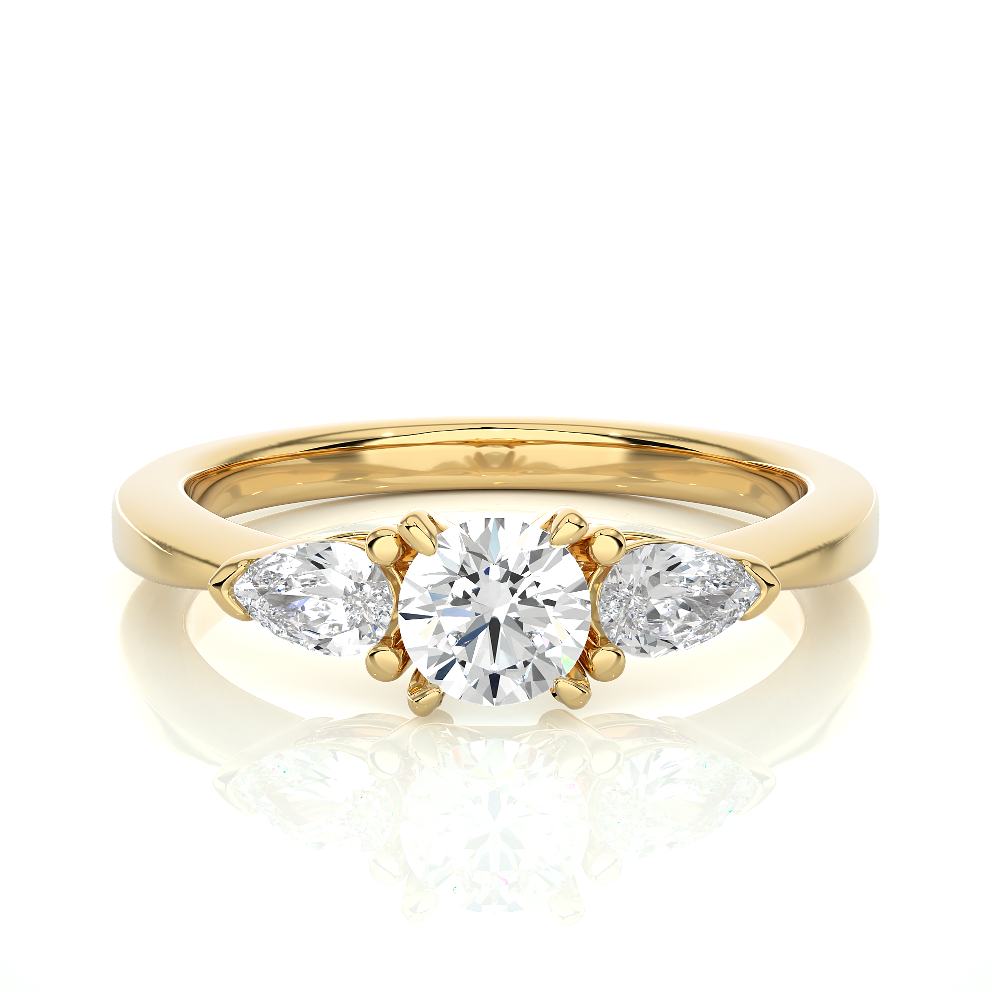 18KT Female Solitaire 3.92 Ring