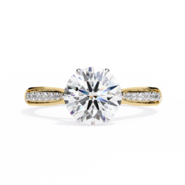 18KT Female Solitaire 3.58 Ring