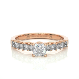 18KT Female Solitaire 3.4 Ring