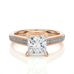 18KT Female Solitaire 5.3 Ring