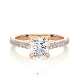 18KT Female Solitaire 3.88 Ring