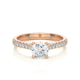 18KT Female Solitaire 3.77 Ring