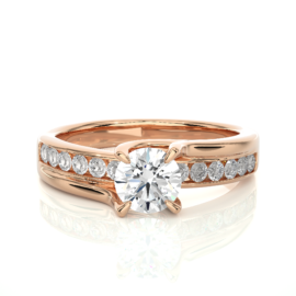 18KT Female Solitaire 6.13 Ring