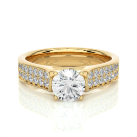 18KT Female Pave 7.09 Ring