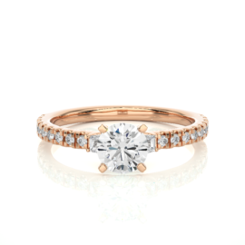 18KT Female Three Stone 2.13 Ring