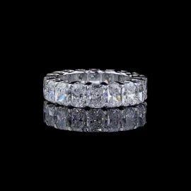 Radiant-Cut Lab-Grown Diamond Eternity Band