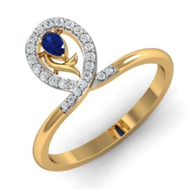 Sapphire Glow Lab-Grown Diamond Ring