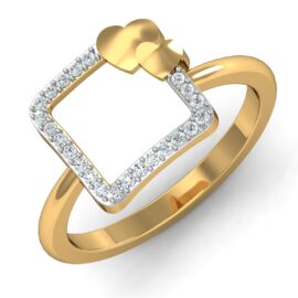 18KT Female Daily Wear 4 Ring